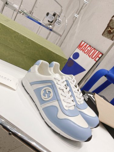 Gucci Womens Shoes Casual Shoes Design Luxury Brand Leather Sneakers with Original Box