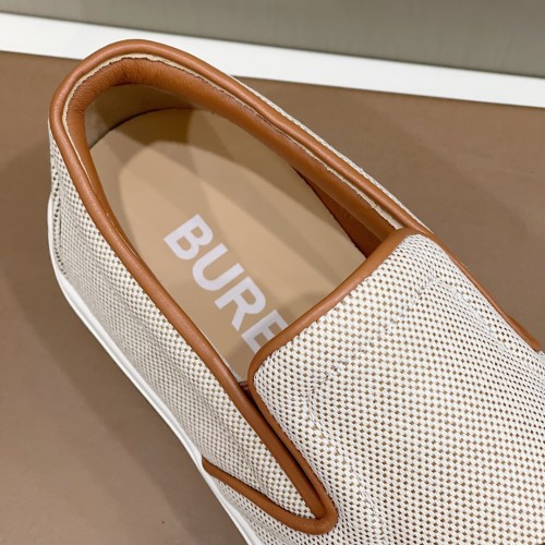 Burberry Men Shoes Fashion Luxury Brand Vintage Cotton Sneaker Casual Shoes for Men with Original Box