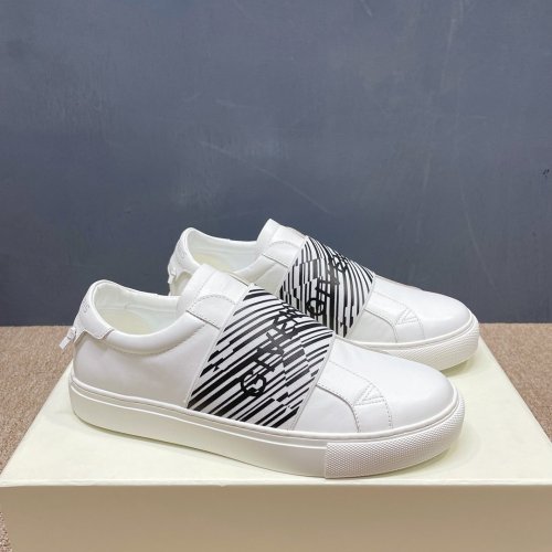 Givenchy Men Shoes Fashion Type Luxury Brand GIVENCHY SNEAKERS IN LEATHER WITH LATEX BAND with Original Box