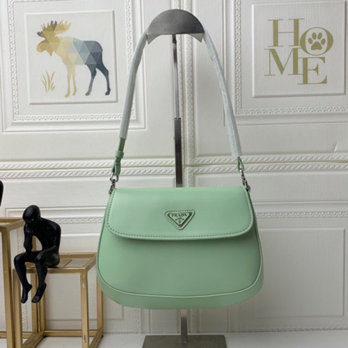 Prada Men Womens Shoulder Bags with Original Box 1BD311_ZO6_F0934_V_OOO Luxury Brand Prada Cleo brushed leather shoulder bag with flap
