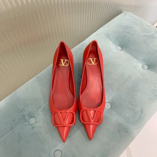 Valentino Women Shoes Mule Flip Flop Sandals VLOGO SIGNATURE CALFSKIN PUMP 45MM / 1.8 IN. with Original Box