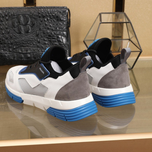 Prada Men Shoes Luxury Brand Sneakers Twist Technical Fabric Sneakers