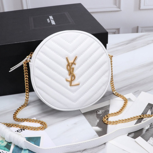 Saint Laurent YSL Womens Bag Designer Luxury Brand Women Shoulder Messenger Bags with Original Box Vinyle Round Messenger Bags