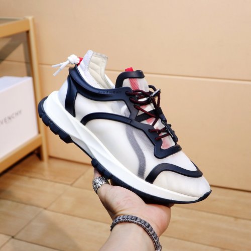Givenchy Men Shoes Fashion Type Luxury Brand GIVENCHY SNEAKERS IN LEATHER WITH LATEX BAND with Original Box