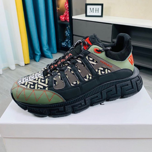 Versace Women Shoes Fashion Design Luxury Brand TRIGRECA SNEAKERS with Original Box