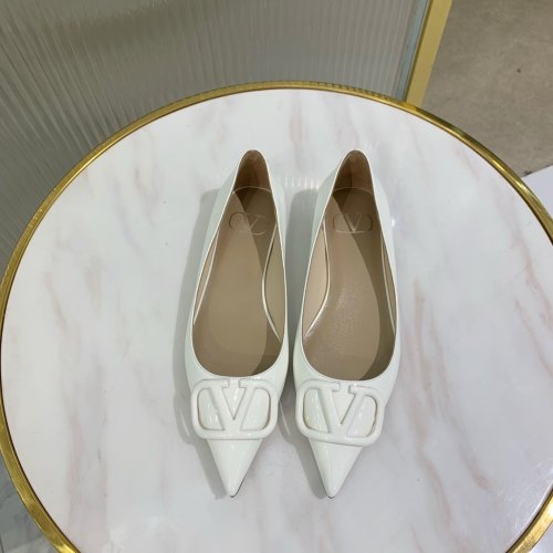 Valentino Women Shoes Mule Flip Flop Sandals VLOGO SIGNATURE CALFSKIN PUMP Flat Luxury Brand with Original Box