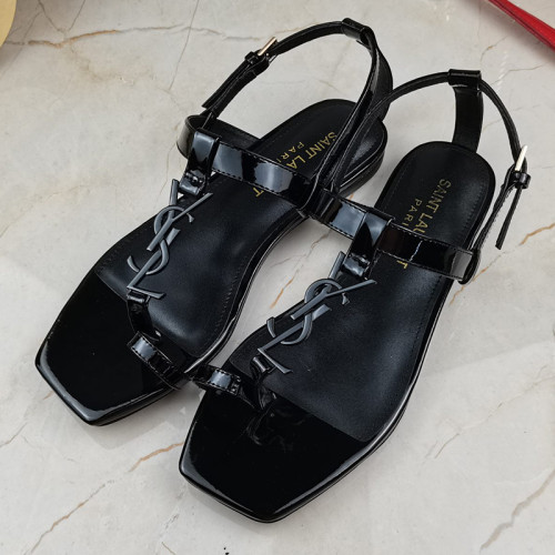 Yves Saint Laurent YSL Women Shoes Sandals Slippers Luxury Brand Genuine Leather Sole Womens Slippers with Original Box