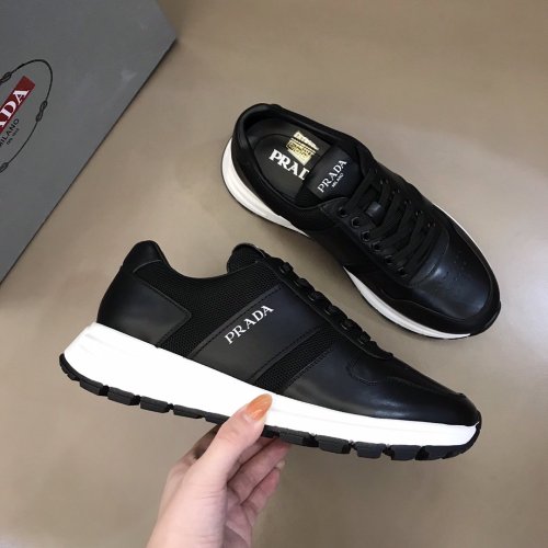 Prada Mens Shoes Sneakers Casual Shoes for Men Luxury Brand Breathable Fashion Sneakers with Original Box