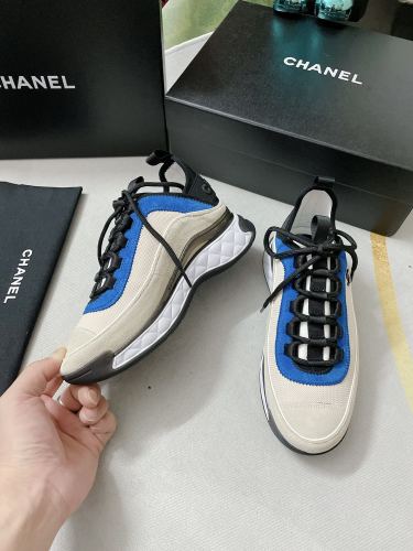 Chanel Mens Shoes Sneakers Luxury Brand Sports Shoes Breathable Design with Original Box