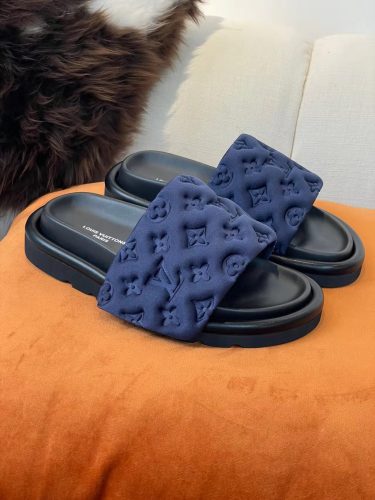 Louis Vuitton Womens Shoes Slippers Sandals Flip Flop Luxury Brand Honolulu LV TRAINER MULE with Original Box
