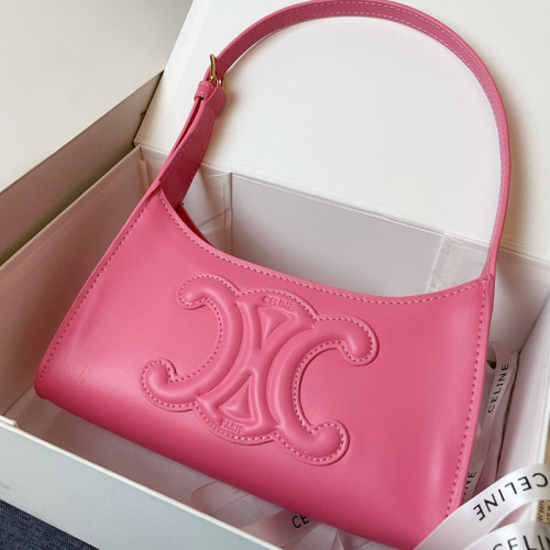 Celine Womens Bags Crossbody Design Luxury Brand CROSSBODY OVAL PURSE CUIR TRIOMPHE IN SMOOTH CALFSKIN with Original Box