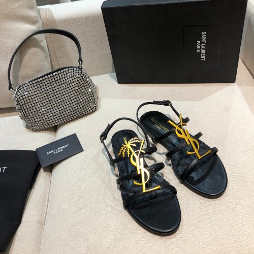 Saint Laurent YSL Womens Shoes Sandals Flat