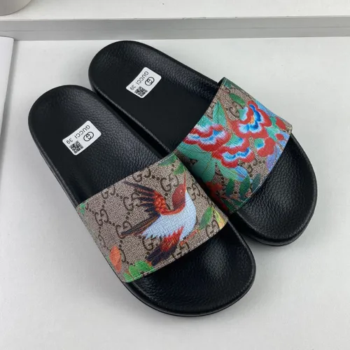 Gucci Mens Shoes Sandals Slides Slippers Luxury Brand Thick Sole Design with Original Box