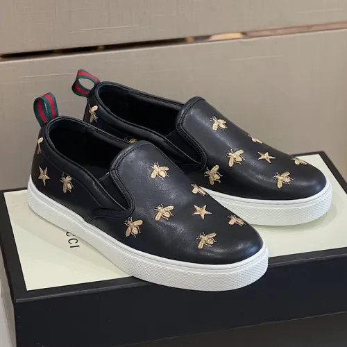 Gucci Mens Shoes Slippers Slides Casual Design Luxury Brand Black Leather Princetown leather slipper with Original Box 423513 BLM00 1000