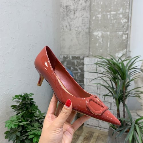 Valentino Women Shoes Mule Flip Flop Sandals VLOGO SIGNATURE CALFSKIN PUMP 45MM / 1.8 IN. Luxury Brand with Original Box