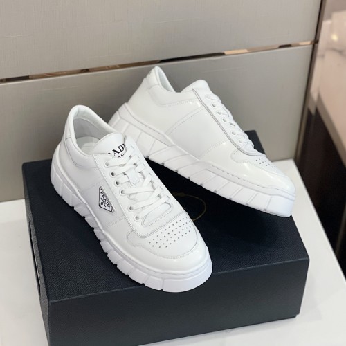 Prada Mens Shoes Casual Luxury Brand Breathable Sneakers with Original Box