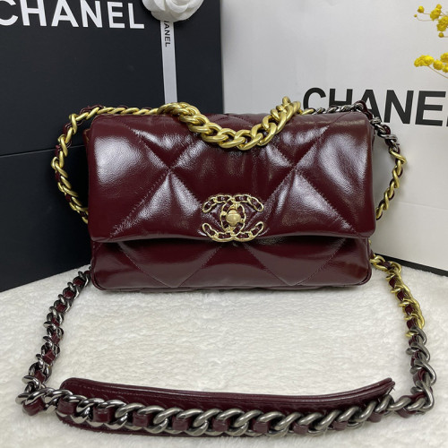 Chanel Womens Bags Shoulder Messenger Bags Chanel 19 Flap Bag Luxury Brand with Original Box