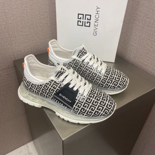 Givenchy Men Shoes Fashion Type Luxury Brand GIVENCHY SNEAKERS IN LEATHER WITH LATEX BAND with Original Box