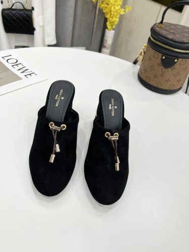 Louis Vuitton Womens Shoes Pumps Sandals Slippers Leather Design Luxury Brand Fashion Sandals with Original Box 6.5cm Heel