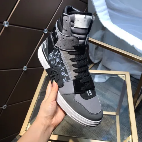 Philipp Plein Men Shoes High Top Sneaker Fashion Design Luxury Brand