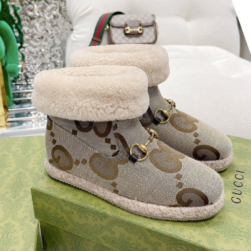Gucci Womens Shoes Fashion Boots Luxury Brand Womens Ankle Boots with Original Box