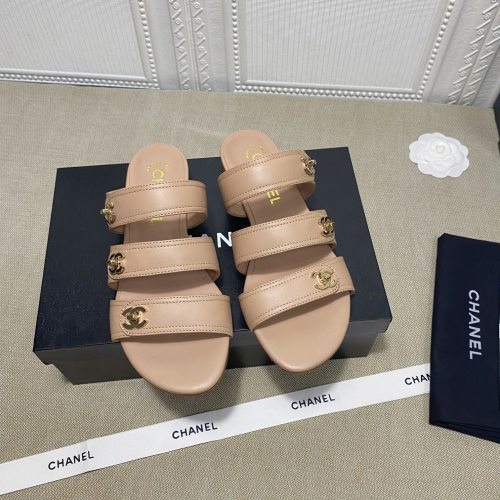Chanel Womens Shoes Flat Mules