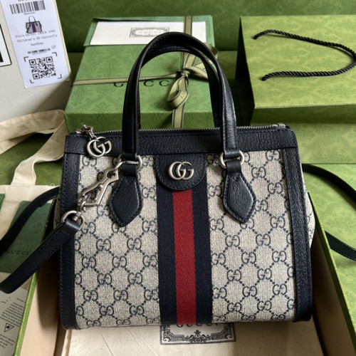 Gucci Womens Mens Bags Crossbody Handbags Luxury GG Shoulder Bag Leather Luxury Brand 547551 K05NN 4076 GG Supreme Ophidia Small Tote Bag