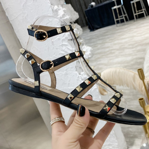 Valentino Women Shoes Mule Flip Flop Sandals ROMAN STUD SLIDE SANDAL IN QUILTED NAPPA with Original Box Luxury Brand