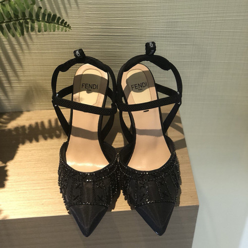 Fendi Womens Shoes COLIBRI LITE SLINGBACKS 9.5cm