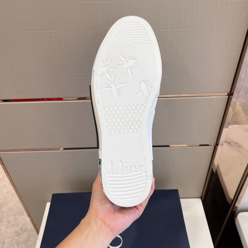 Dior Mens Shoes Sneakers Casual Luxury Brand B23 HIGH-TOP SNEAKER Dior Oblique Canvas with Original Box 3SH118ZMK_H761