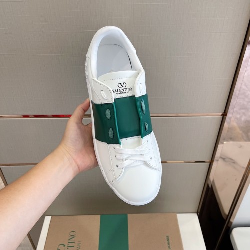 Valentino Men Shoes Fashion Design Luxury Brand OPEN SNEAKER WITH VLTN PRINT with Original Box WY0S0830BLUA01