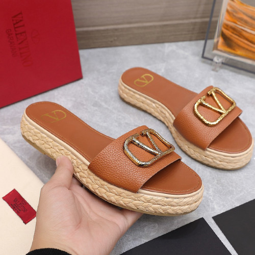 Valentino Womens Shoes Flat Mule Sandals Luxury Brand Design with Original Box