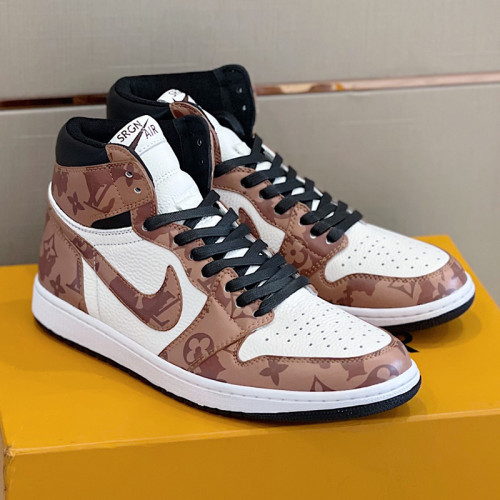 Louis Vuitton NIKE Men Shoes Fashion Sneakers Design Luxury Brand LVXNIKE Air Jordan Sneakers with Original Box