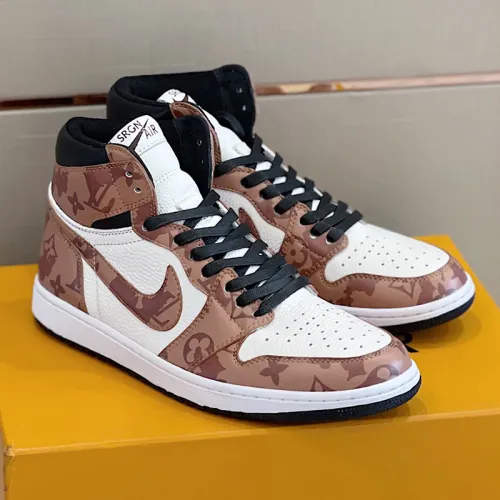 Louis Vuitton NIKE Men Shoes Fashion Sneakers Design Luxury Brand LVXNIKE Air Jordan Sneakers with Original Box