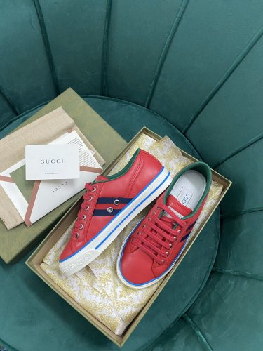Gucci Womens Shoes Sneakers Luxury Brand Women's Gucci Tennis 1977 sneaker ‎663257 2UX10 9070 with Original Box