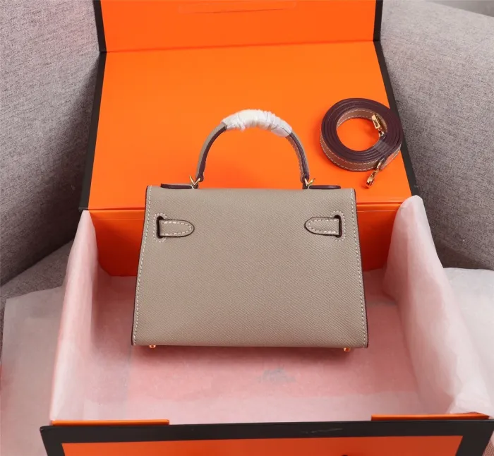 Hermes Womens Bags Handbags Luxury Brand Fashion Hermès Kelly Mini Kelly Second Generation Totes
