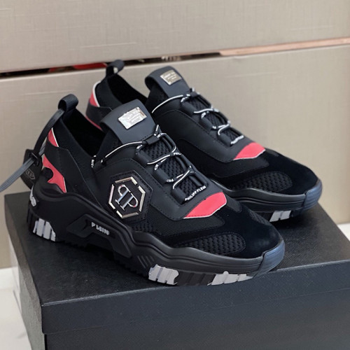 Philipp Plein Men Shoes Sneakers Low Top Sneaker Fashion Design Luxury Brand Trainer Predator TM with Original Box