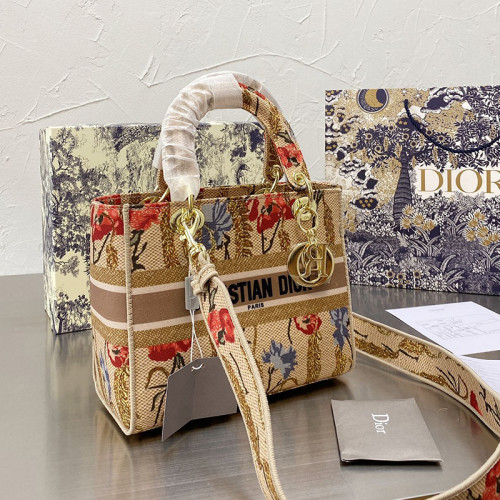 Dior Womens Bags Handbags Luxury Fashion MEDIUM LADY D-LITE BAG with Original Box