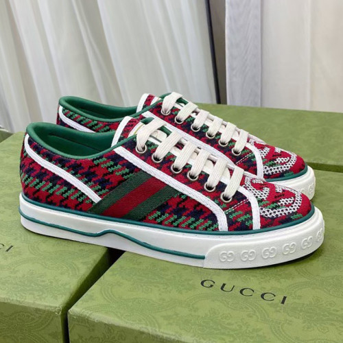 Gucci Mens Shoes Sneakers Luxury Brand men's Gucci Tennis 1977 sneaker 606110 2KQ10 4463 with Original Box