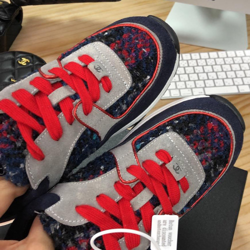Chanel Mens Shoes Sneakers Luxury Brand Sports Shoes Breathable Design with Original Box