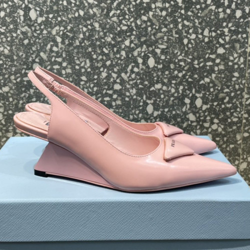 Prada Womens Shoes Slingback Pumps Luxury Brand Casual Shoes for Women with Original Box