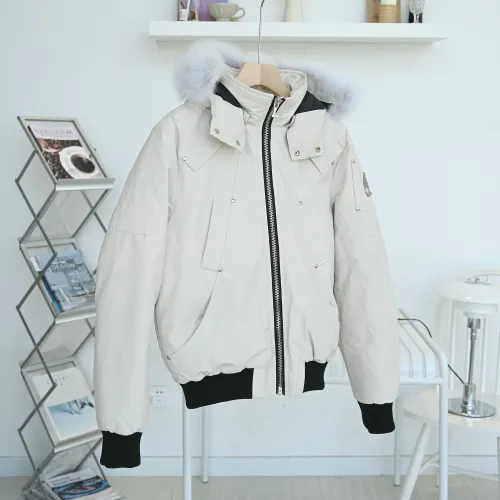 Moose Knuckles Design Mens Womens Winter Windprood Down Jackets Keep Warm 90% White Duck Down