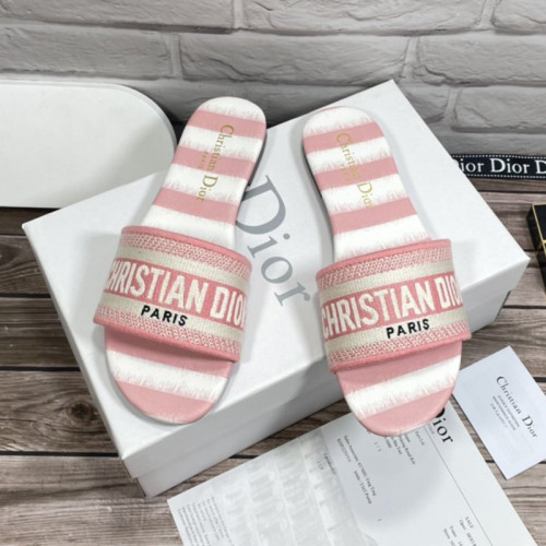 Dior Women Shoes Mule DWAY SLIDE Luxury Brand Womens Sandals Slippers with Original Box