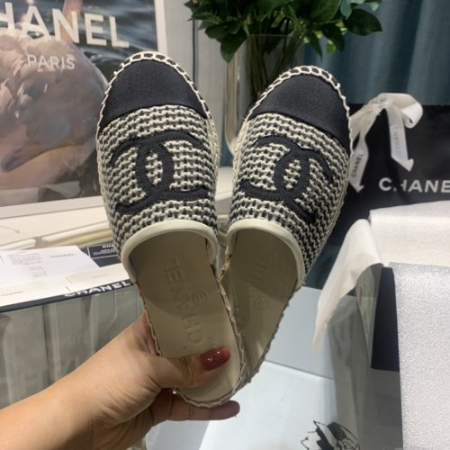 Chanel Womens Shoes Espadrilles Mule
