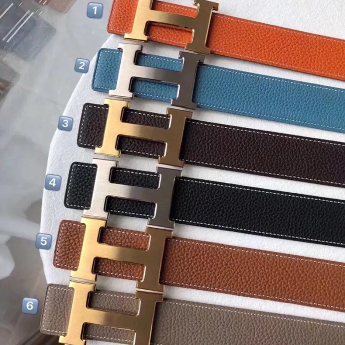 Hermes Mens Belts Leather Design Luxury Brand Hermes Belts for Men with Original Box and Dust Bag Receipts