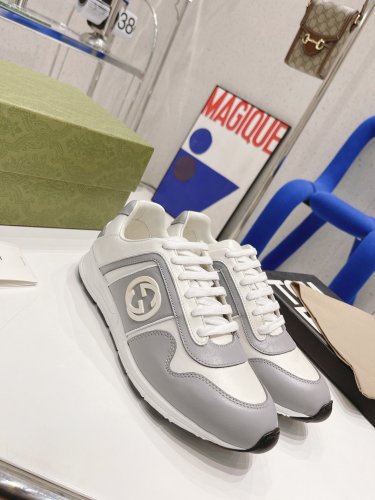 Gucci Womens Shoes Casual Shoes Design Luxury Brand Leather Sneakers with Original Box