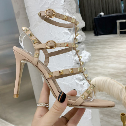 Valentino Women Shoes Mule Flip Flop Sandals ROMAN STUD SLIDE SANDAL IN QUILTED NAPPA with Original Box Luxury Brand