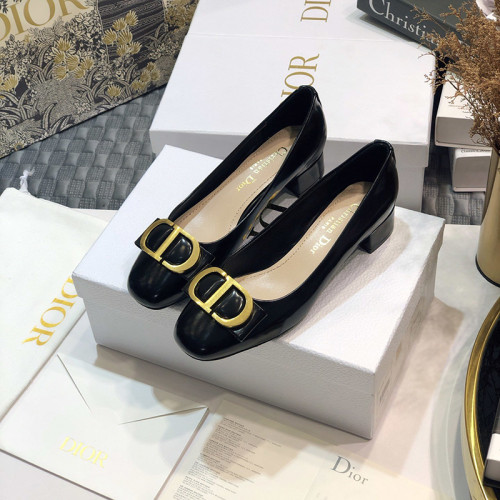 Dior Womens Shoes Leather Pump Low Heel 3.5cm