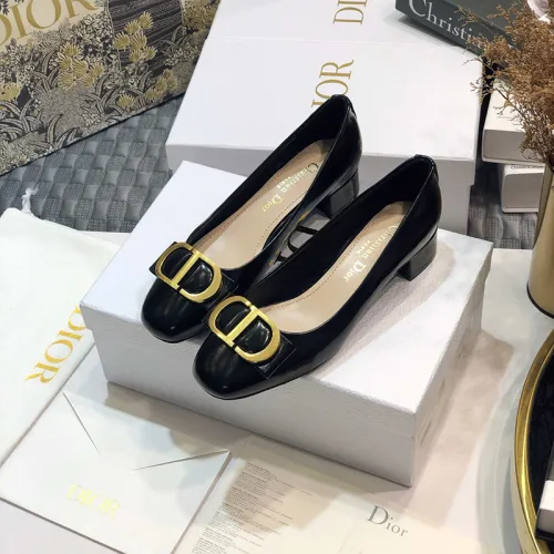 Dior Womens Shoes Leather Pump Low Heel 3.5cm