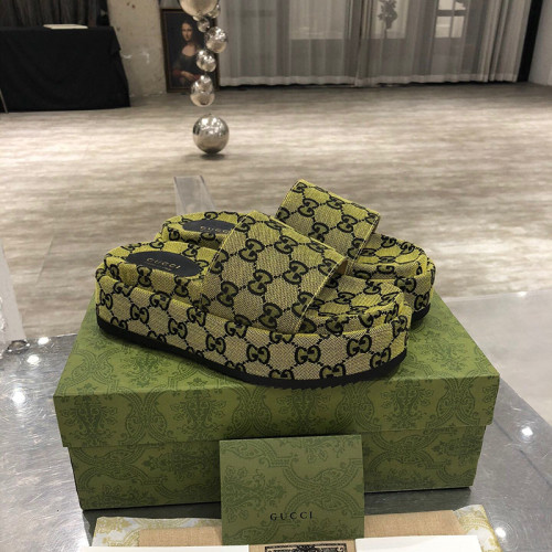Gucci Womens Shoes Platform Slide Sandal